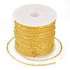 Brass Coated Iron Flat Cable Chains CH-TAC0007-01G-2