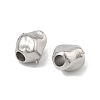 Hammered 304 Stainless Steel Beads STAS-B127-01P-10-2