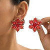 Alloy Rhinestone Stud Earrings for Women WGAC7EE-02-1