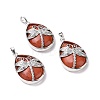 Natural Red Jasper Pendants G-G900-01P-03-1