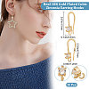 30Pcs Brass Micro Pave Clear Cubic Zirconia Earring Hooks KK-BBC0005-14-2