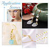 300Pcs 3 Style Brass Crimp Beads Covers KK-PH0003-59-4
