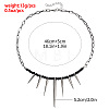 Punk Alloy Thorn Glass Beaded Choker Necklaces for Women WGE9FD8-01-5
