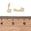 Brass Pave Clear Cubic Zirconia Charms CU-CBA9FFD-11G-07-3