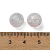 Transparent Crackle Baking Paint Glass Beads Strands DGLA-XCP0001-29-3