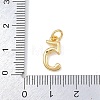 Brass Micro Pave Clear Cubic Zirconia Charms KK-P339-27G-05-3