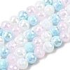 Electroplate Glass Beads Strands EGLA-D300-06-8mm-18-2