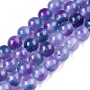Dyed Natural White Jade Beads Strands X-G-T138-6mm-210-4-4