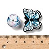 25Pcs Butterfly & Round Silicone Focal Beads SIL-L005-02A-4