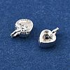 925 Sterling Silver Pave Clear Cubic Zirconia Charms STER-D306-04S-02-3
