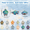 120Pcs 12 Colors Electroplate Glass Beads EGLA-SC0001-32-2