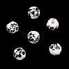 Floral Printed Porcelain Beads PORC-Q201-6mm-5-2