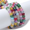 Dyed Natural Malaysia Jade Rondelle Beads Strands X-G-E316-2x4mm-67-1
