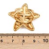 304 Stainless Steel Rhinestone Cuff Rings for Women RJEW-P174-02G-3