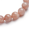 Natural Sunstone Stretch Bracelets BJEW-E373-8mm-13-2