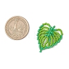 Handmade Glass Seed Beaded Pendants PALLOY-MZ00797-01-2