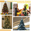 4Pcs 4 Style Plastic Christmas Treetop Star Ornament AJEW-GA0006-07-7