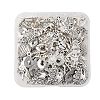 64Pcs 8 Styles Carnival Theme Tibetan Style Alloy Pendants TIBE-FP0001-12-1