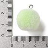 Fruit Theme Flocking Opaque Resin Pendants RESI-D017-04B-P-3