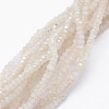 Electroplate Glass Beads Strands EGLA-J144-HR-C05-1