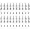 20Pcs Zinc Alloy Spikes Screwback Studs FIND-GF0008-53A-1