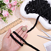 Grenadine & Plastic Pearl Ribbon OCOR-WH0105-170B-3