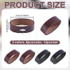 4Bags 2 Colors Cowhide Belt Loop Keepers FIND-PH0061-98A-2