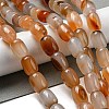 Natural Banded Agate/Striped Agate Beads Strands G-A223-D12-01D-2