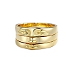 3Pcs Brass Rings PW-WGC3339-06-2