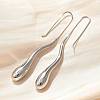 304 Stainless Steel Dangle Earrings EJEW-U048-01P-2