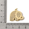 Brass Micro Pave Cubic Zirconia Pendants KK-K419-02G-3