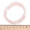 Natural Rose Quartz Gemstone Stretch Bracelets BJEW-F406-B04-6