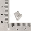 304 Stainless Steel Charms STAS-S144-01P-F-3