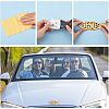 4Pcs 4 Colors ABS Plastic Car Stickers AJEW-FH0003-02-4