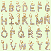 26Pcs 26 Styles Real 18K Gold Plated Brass Micro Pave Clear Cubic Zirconia Charms KK-BBC0018-09-6
