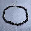 Natural Obsidian Chip Beaded Necklaces for Women IW6789-35-1