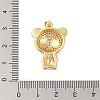 Brass Micro Pave Cubic Zirconia Pendants KK-E111-42G-02-3