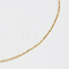 925 Sterling Silver Ball Chain Anklet AJEW-Z029-18G-3