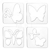 Acrylic Earring Handwork Template TOOL-WH0152-025-1