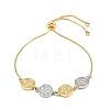 Brass Box Chain Slider Bracelets BJEW-C139-01A-GP-4