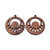 Walnut Wood Laser Cut Pendants WOOD-Q051-05J-1