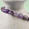 Natural Amethyst Stretch Beaded Bracelets BJEW-K213-C22-4