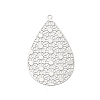 Rack Plating Brass Filigree Pendants KKC-K001-10P-1