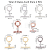 Brass Toggle Clasps KK-FH0001-43-2