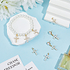 16Pcs Brass Plastic Imitation Pearls Pendants KK-PH0015-44-4