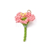 Glass Seed Beaded Flower Pendants PALLOY-MZ01171-2