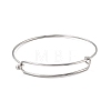 304 Stainless Steel Expandable Bangle for Girl Women BJEW-C003-01P-1