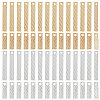 100Pcs 4 Style Brass Pendants KK-BBC0005-59-1