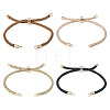 4Pcs 4Colors Polyester Cord Bracelet Making MAK-TA0001-43-3