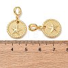 Brass European Dangle Charms KK-H278-01G-05-3